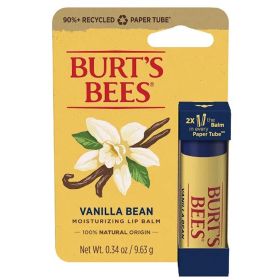 LIP BALM VANILLA PAPER TUBER BLISTER .34OZ