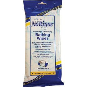 NO-RINSE BATHING WIPES