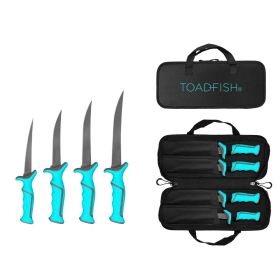 Toadfish Fillet Knife Set – 4 Fixed Blades (5″, 6″, 7″ & 8″)
