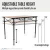 ALPS Mountaineering Overlanding Table – 56″ × 27.75″ Adjustable Outdoor Table (Black & Woodgrain)