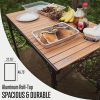 ALPS Mountaineering Overlanding Table – 56″ × 27.75″ Adjustable Outdoor Table (Black & Woodgrain)