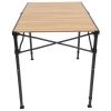 ALPS Mountaineering Overlanding Table – 56″ × 27.75″ Adjustable Outdoor Table (Black & Woodgrain)