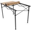 ALPS Mountaineering Overlanding Table – 56″ × 27.75″ Adjustable Outdoor Table (Black & Woodgrain)