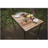 ALPS Mountaineering Overlanding Table – 56″ × 27.75″ Adjustable Outdoor Table (Black & Woodgrain)
