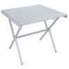 SQUARE DINING TABLE SILVER