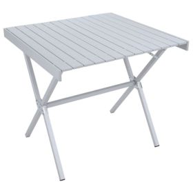 SQUARE DINING TABLE SILVER