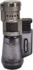 Vertigo Cyclone Triple Torch Cigar Lighter – Wind-Resistant, Refillable Butane Lighter (Charcoal)