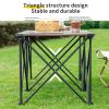 Whitsunday Heavy-Duty Outdoor Folding Dinner Table - Dark Walnut