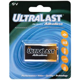 Ultralast ULA9V 9-Volt Alkaline Battery – 550mAh Long-Lasting Power