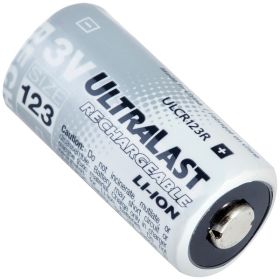 Ultralast ULCR123R CR123 3V Rechargeable Lithium Battery – Long-Lasting Replacement Battery