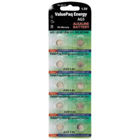 Dantona VAL-AG5-10 ValuePaq Energy AG5 1.55V Alkaline Coin Cell Batteries – 10 Pack