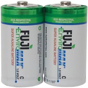 FUJI ENVIROMAX 4200BP2 EnviroMax C Super Alkaline Batteries – 1.5V, 2 Pack