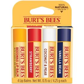BURT'S BEES LIP BALM BEST OF BURT'S BLISTER 4 PACK