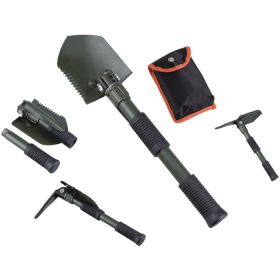 FOLDING SHOVEL WITH PICK