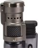 Vertigo Cyclone Triple Torch Cigar Lighter – Wind-Resistant, Refillable Butane Lighter (Charcoal)