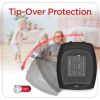 BLACK+DECKER™ 1,500-Watt-Max Desktop Ceramic Heater with Fan Setting (Black)