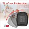 BLACK+DECKER™ 1,500-Watt-Max Desktop Ceramic Heater with Fan Setting (Black)