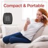 BLACK+DECKER™ 1,500-Watt-Max Desktop Ceramic Heater with Fan Setting (Black)