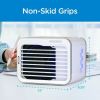 BLACK+DECKER™ BDMC10 3-Speed Portable USB-Powered Desktop Evaporative Air Cooler with Fan, White/Gray