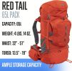 ALPS Mountaineering Red Tail 65 Backpack – Chili
