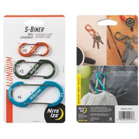 S-BINER ALUMINUM CARABINER ASSORTED PACK