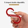 Colorful S Shaped Double Carabiner