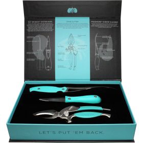 Toadfish Coastal Kitchen Set – Oyster Knife, Shrimp Cleaner & Crab Cutter