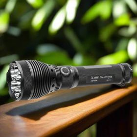 Powertac Destroyer X10K G2 Search & Rescue Flashlight – 9,500 Lumens Long-Range Spotlight