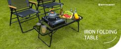 Whitsunday Outdoor Iron Camping, Folding, Portable Table