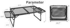 Whitsunday Outdoor Iron Camping, Folding, Portable Table