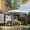 12' x 12' Pop-Up Gazebo Sun Shade û Adjustable with Mesh Netting (Gray)