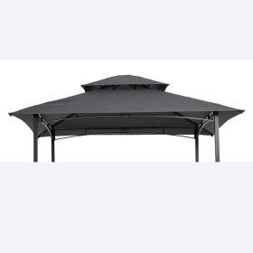 Double-Tiered Grill Gazebo Replacement Canopy, 8' x 5'