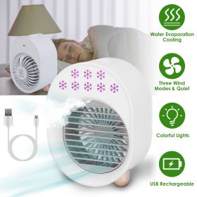 4-in-1 Mini Desktop Air Conditioner Fan – Portable Water Mist Cooling & Humidifier
