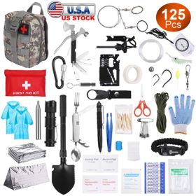 125-in-1 Survival Kit – Tactical Gear, First Aid & Tools for Emergency & Outdoor Adventures
