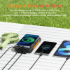 20000mAh Wireless Power Bank: Fast Charging, Solar, Dual Flashlights, Carabiner