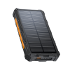 20000mAh Wireless Power Bank: Fast Charging, Solar, Dual Flashlights, Carabiner