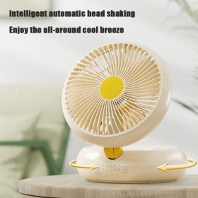 Rechargeable Table Fan with Remote – Auto Oscillation, 90° Foldable, Ultra Quiet, 4 Speeds, USB & Hang Hook for Home & Office
