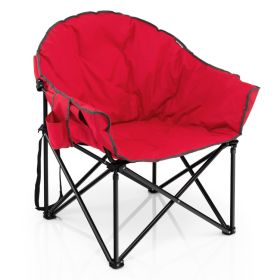 Folding Padded Camping Moon Chair with Carrying Bag