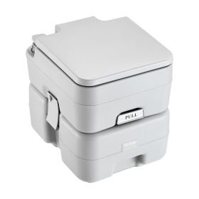 VEVOR 5.3 Gallon Portable Toilet for Camping - Push Button Pressurized Flush