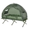 All-in-One Folding Camping Cot û Elevated Tent with Sleeping Bag & Air Mattress