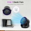 100-Speed Rechargeable Desk & Wall Fan – Mini Quiet Fan with 120° Tilt for Home, Office & Travel