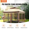 VEVOR 11x11ft Patio Gazebo – Pop-Up with Mosquito Net, Metal Frame & Waterproof Oxford Cloth