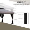 13' x 13' Pop-Up Gazebo û 2-Tier Instant Canopy with Carry Bag (Gray)