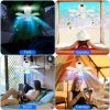 2-in-1 Camping Fan & LED Lantern – 8000mAh Battery, 4 Speeds, Timer, Carabiner & Display for Tents, RVs & Canopies