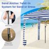 6x6 Ft Foldable Beach Cabana Tent – Portable with Carrying Bag & Detachable Sidewall