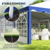 16.5' x 33' Large Party Tent û Heavy-Duty Canopy with Sidewalls (Blue)