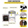 Folding Camping Kitchen Table û Portable Picnic Cabinet with Storage