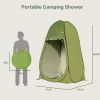 7FT Instant Pop-Up Camping Shower & Privacy Tent – Portable Toilet & Dressing Shelter for Outdoor, Beach, Fishing