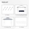 12' x 12' Pop-Up Gazebo Sun Shade û Adjustable with Mesh Netting (Gray)