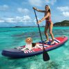 Inflatable Paddle Board with Removable Fin and Backpack